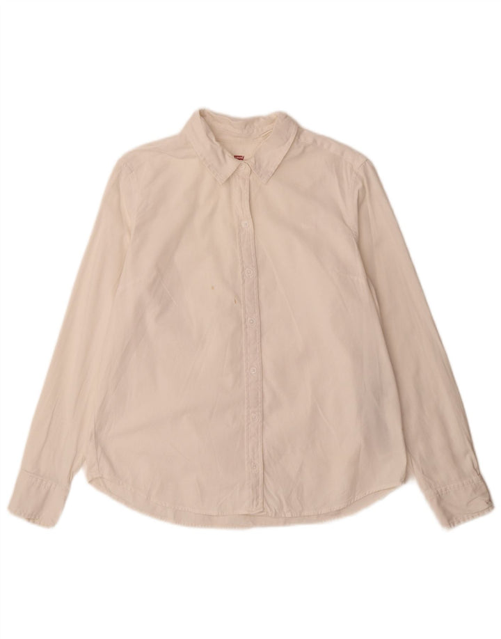 Levi's Boys Classic Fit Shirt 14-15 Years Small White Cotton