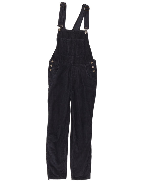 Fat Face Womens Dungarees Corduroy Trousers UK 12 Medium W34 L28 Navy Blue