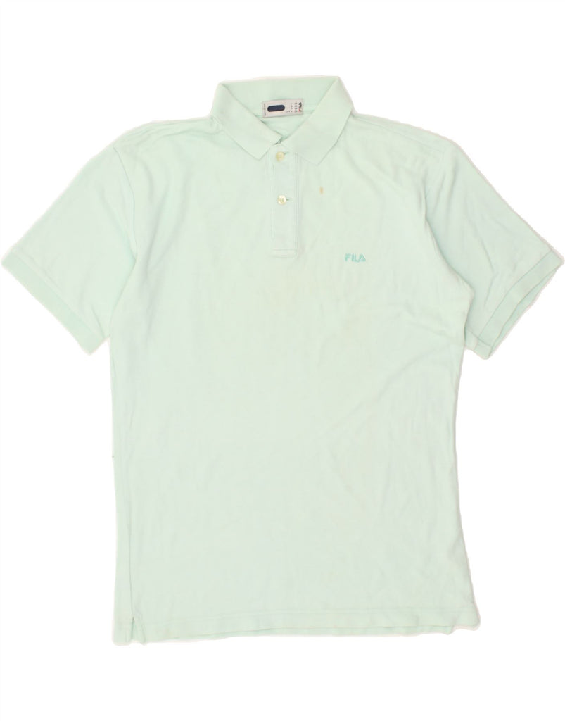 FILA Mens Polo Shirt IT 48 Medium Green Cotton | Vintage Fila | Thrift | Second-Hand Fila | Used Clothing | Messina Hembry 