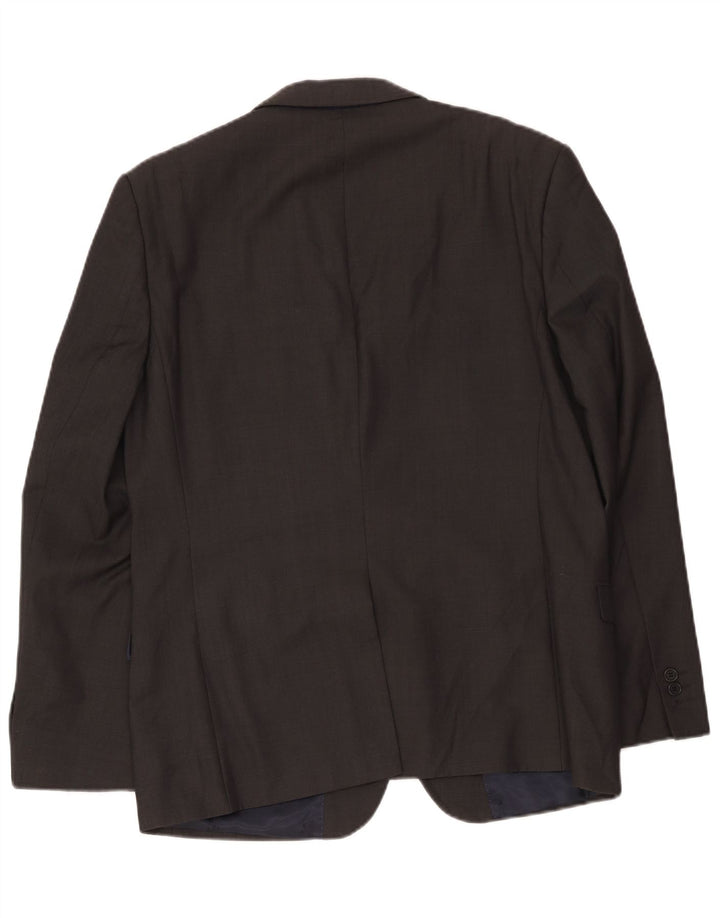 Ted Baker Mens 2 Button Blazer Jacket UK 42 XL Grey Wool