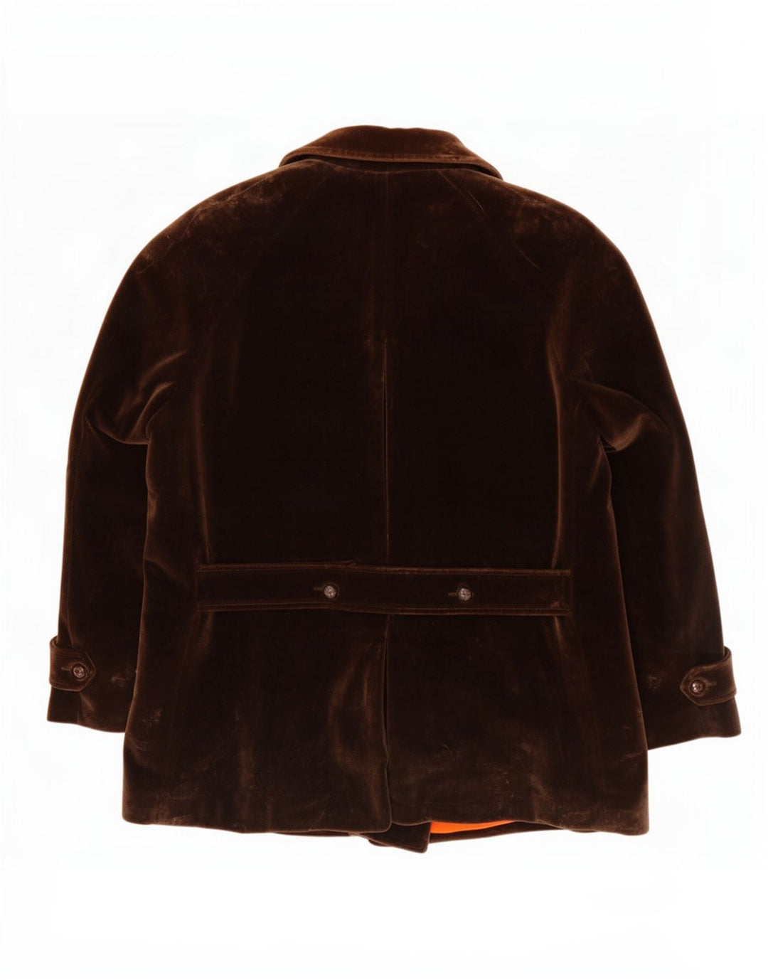 Capalbio Mens Double Breasted Velvet Blazer Jacket UK 40 Large Brown