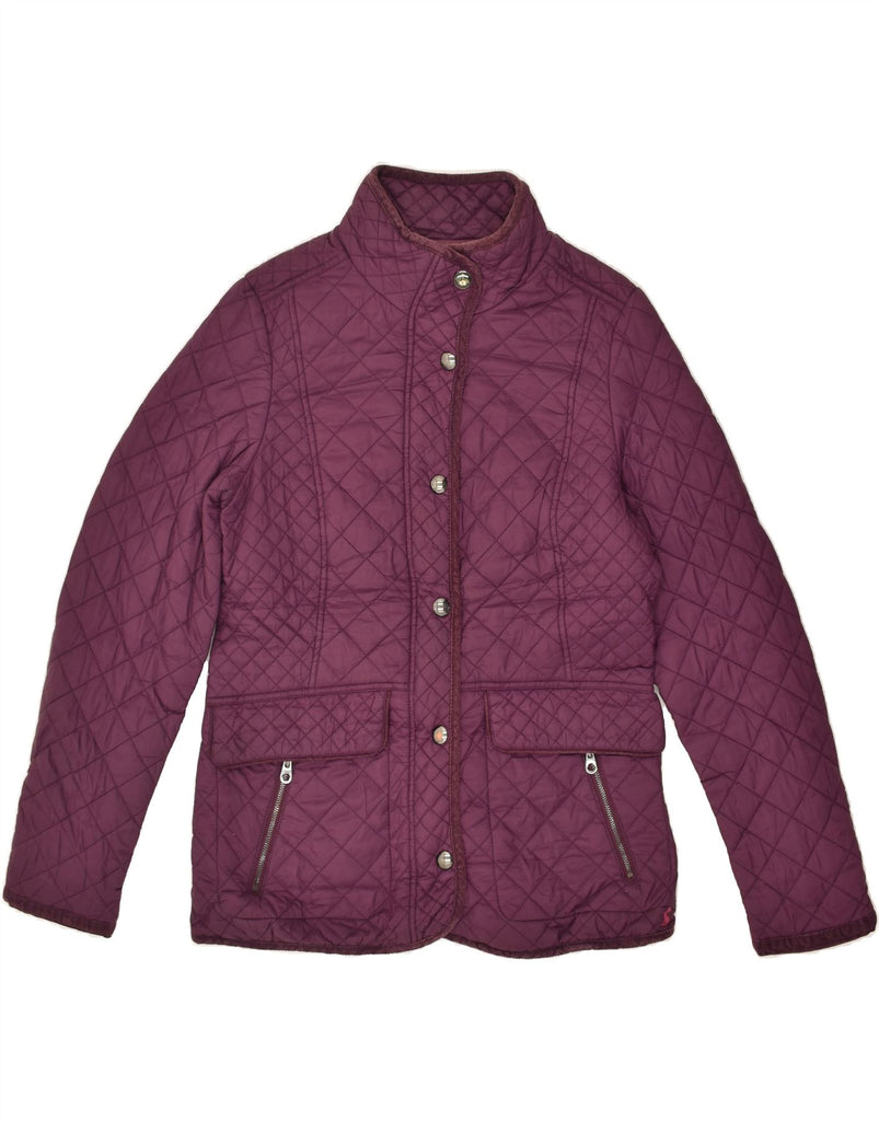 JOULES Womens Quilted Jacket UK 14 Medium Purple Polyamide | Vintage Joules | Thrift | Second-Hand Joules | Used Clothing | Messina Hembry 