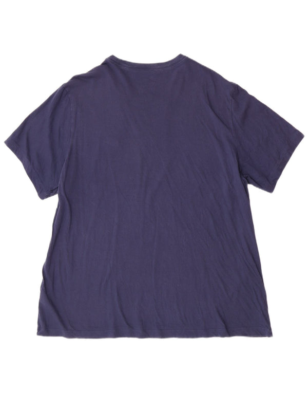 Nike Mens T-Shirt Top 2XL Navy Blue Cotton