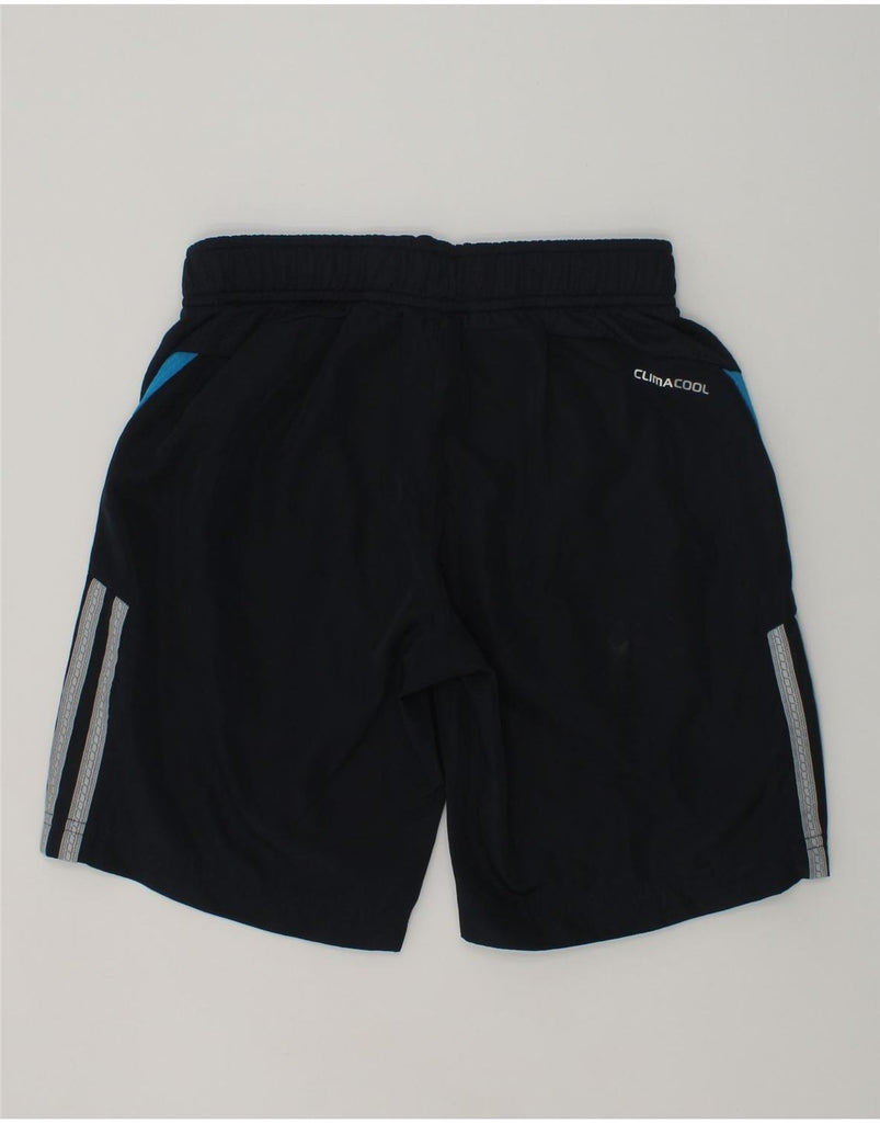 ADIDAS Boys Climacool Sport Shorts 7-8 Years Navy Blue Colourblock | Vintage Adidas | Thrift | Second-Hand Adidas | Used Clothing | Messina Hembry 