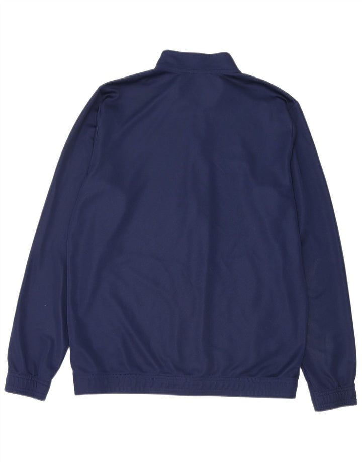 Adidas Mens Tracksuit Top Jacket Large Navy Blue Polyester