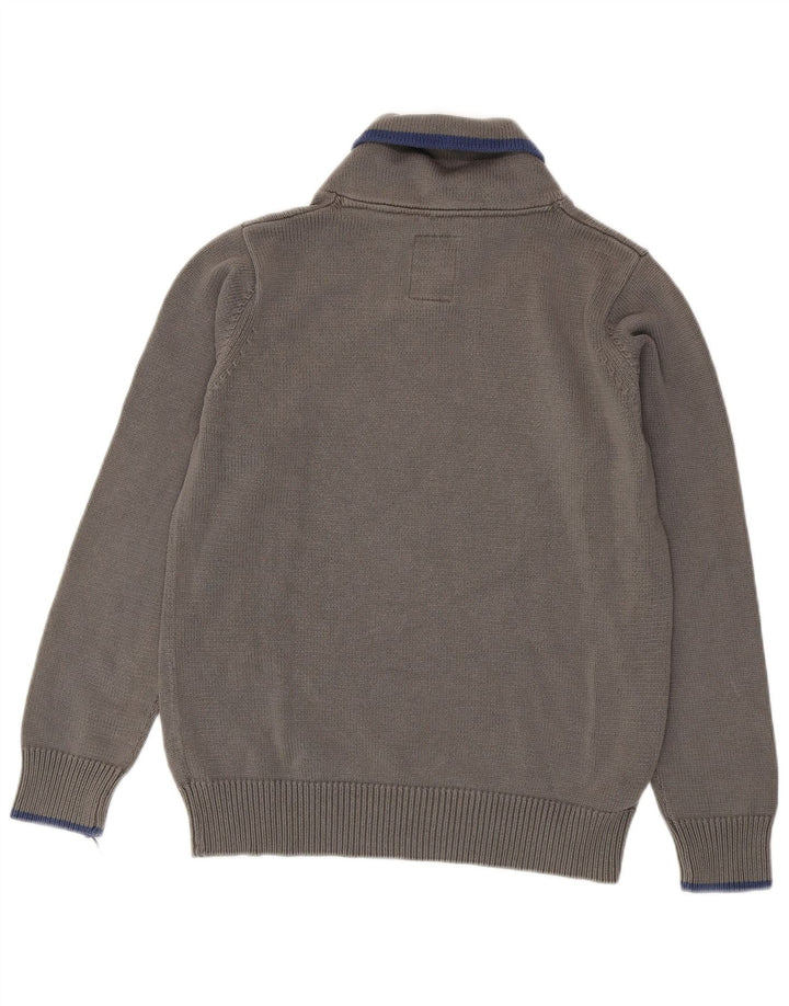 G-Star Mens Shawl Neck Jumper Sweater XL Grey Cotton