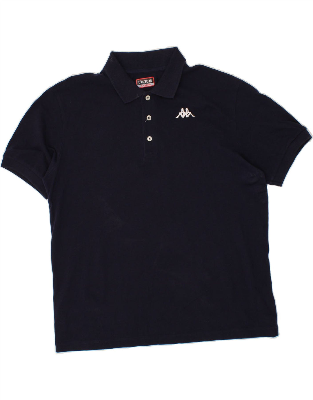 KAPPA Mens Polo Shirt XL Navy Blue Cotton Vintage Kappa and Second-Hand Kappa from Messina Hembry 