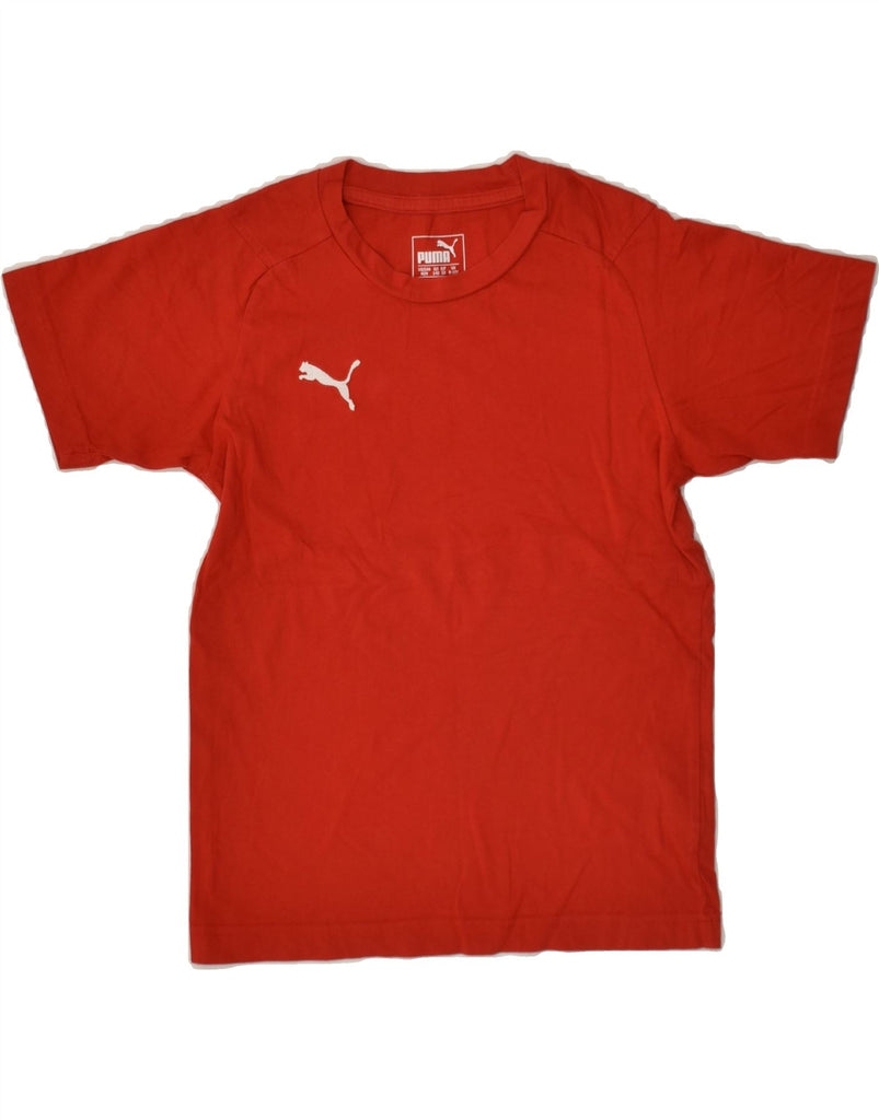 PUMA Boys T-Shirt Top 8-9 Years  Red Cotton | Vintage Puma | Thrift | Second-Hand Puma | Used Clothing | Messina Hembry 