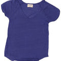Zara Womens T-Shirt Top UK 14 Medium Blue Flecked