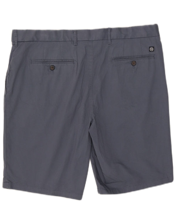 Marks & Spencer Mens Chino Shorts W38 XL Blue Cotton