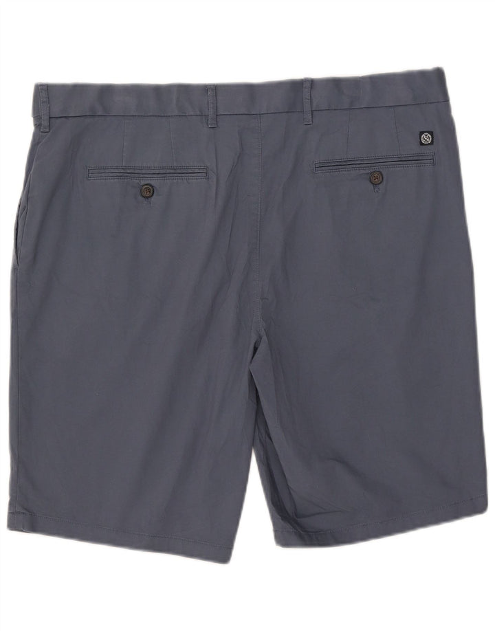 Marks & Spencer Mens Chino Shorts W38 XL Blue Cotton