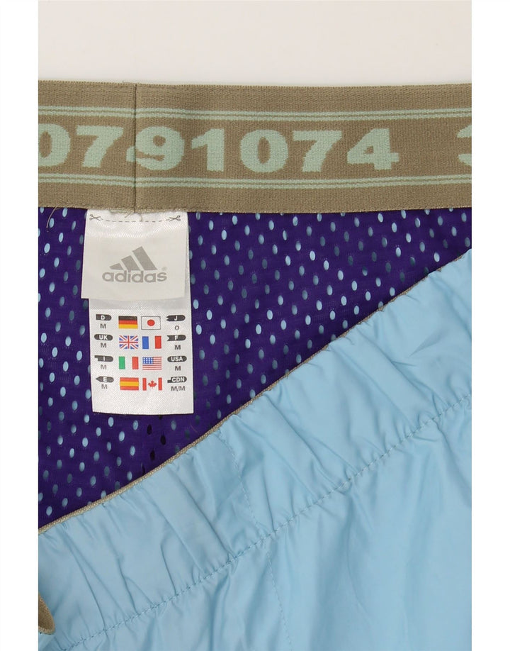 ADIDAS Mens Swimming Shorts Medium Blue Polyester Vintage Adidas and Second-Hand Adidas from Messina Hembry 