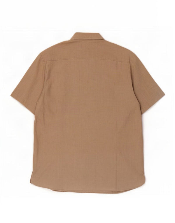 Calvin Klein Jeans Mens Short Sleeve Shirt 2XL Beige