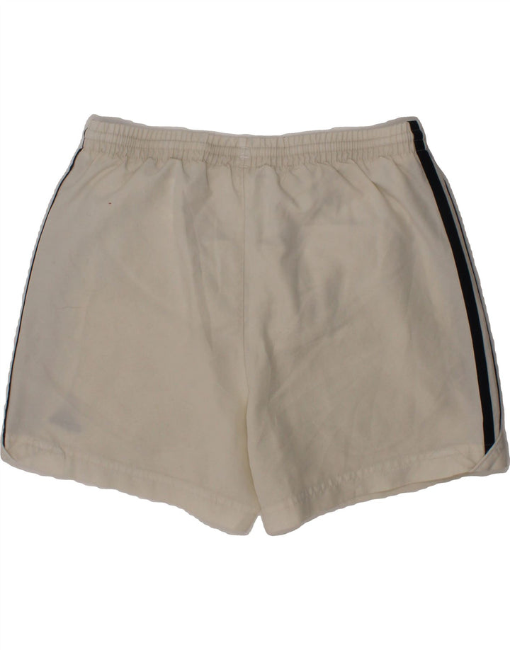 ADIDAS Boys Sport Shorts 9-10 Years Small White Colourblock Polyester Vintage Adidas and Second-Hand Adidas from Messina Hembry 