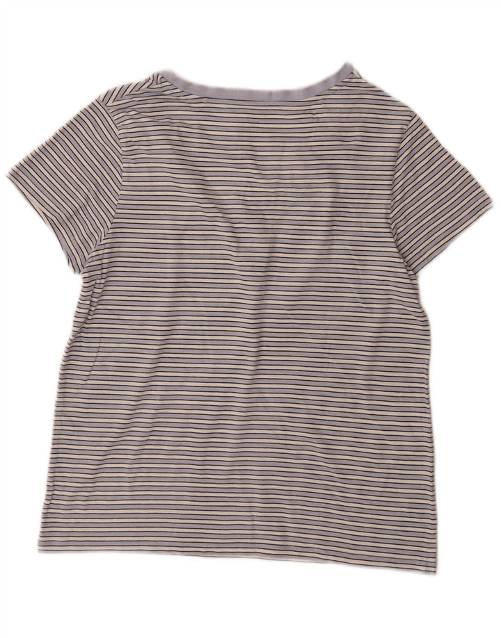 Levi's Womens T-Shirt Top UK 12 Medium Blue Striped