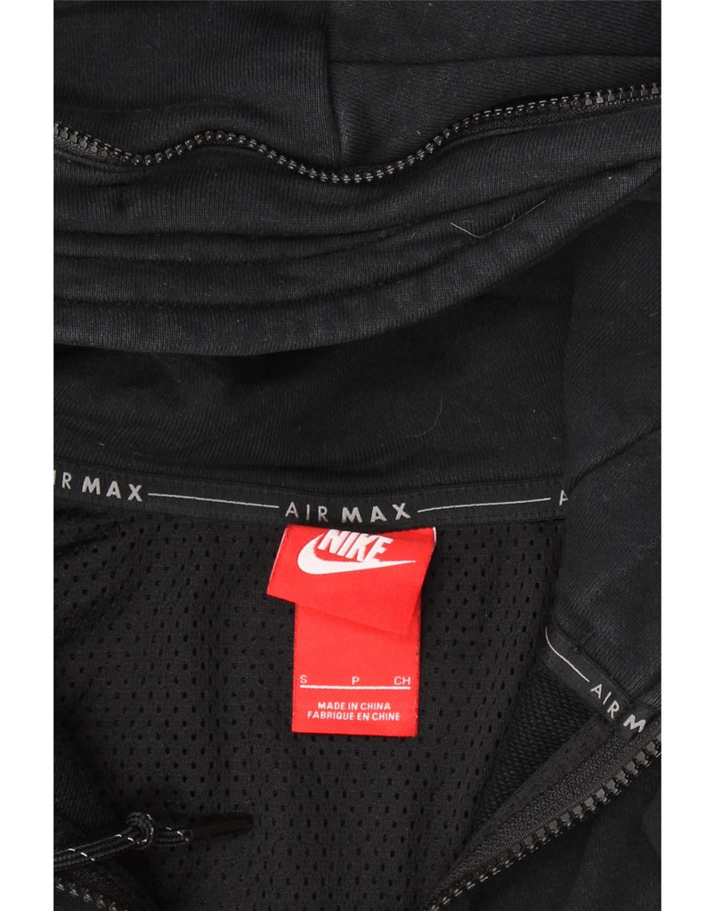 NIKE Womens Zip Hoodie Sweater UK 8 Small Black Cotton Vintage Nike and Second-Hand Nike from Messina Hembry 