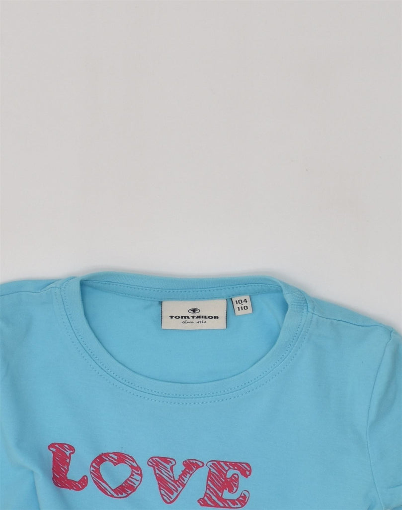 TOM TAILOR Girls Graphic T-Shirt Top 3-4 Years Blue Cotton | Vintage Tom Tailor | Thrift | Second-Hand Tom Tailor | Used Clothing | Messina Hembry 