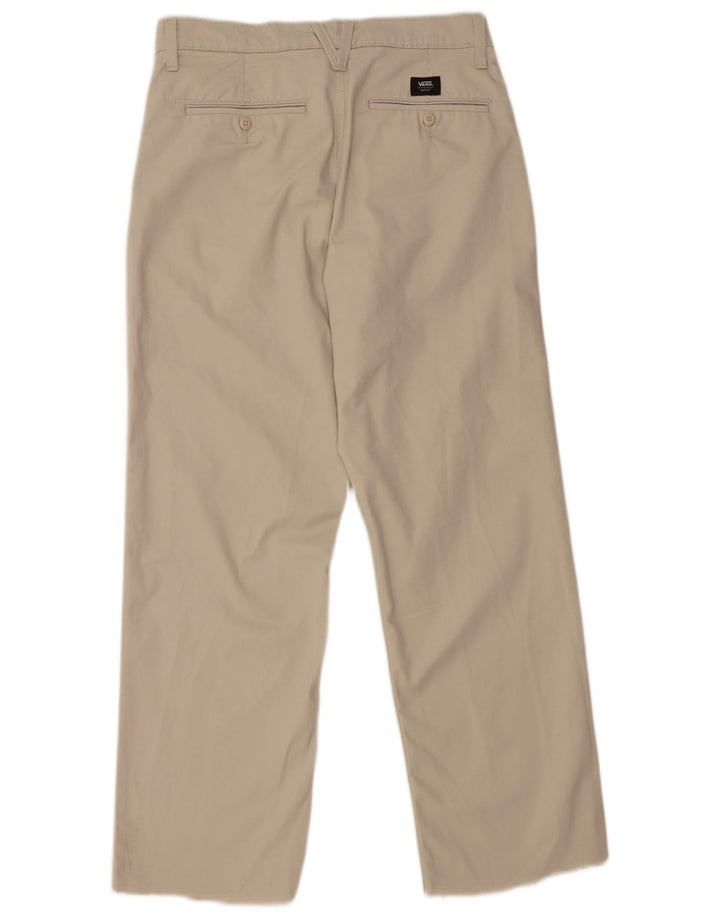 Vans Mens Loose Fit Chino Trousers W30 L29 Beige Polyester