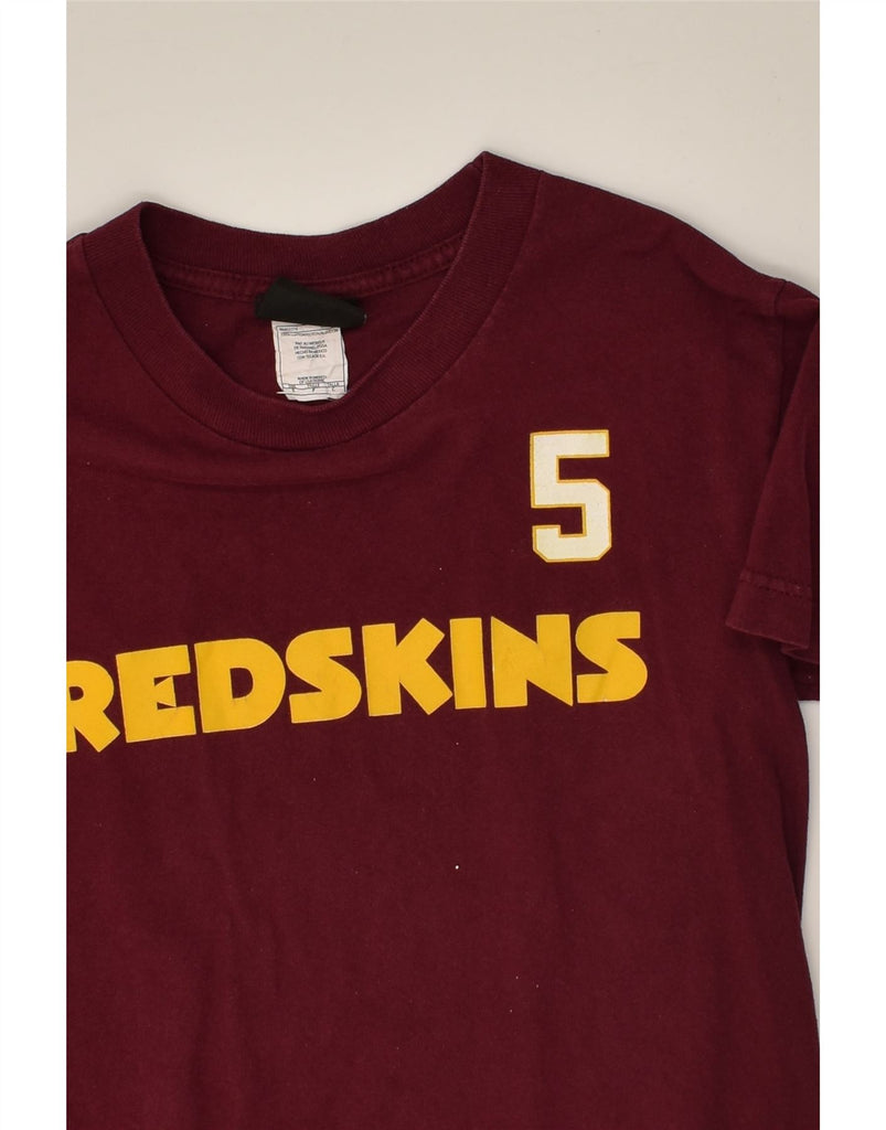 REEBOK Boys Redskins Graphic T-Shirt Top 6-7 Years Small Maroon Cotton | Vintage Reebok | Thrift | Second-Hand Reebok | Used Clothing | Messina Hembry 