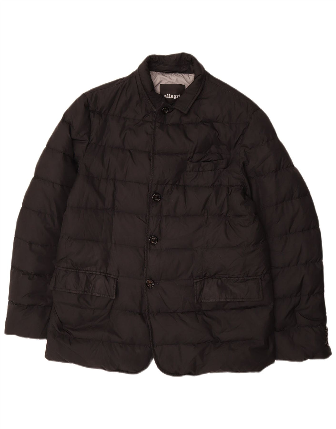 Allegri Mens Padded Jacket IT 54 2XL Black Polyester