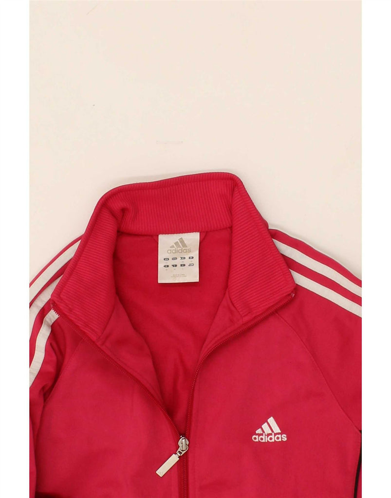 ADIDAS Womens Tracksuit Top Jacket UK 12 Medium Pink Polyester Vintage Adidas and Second-Hand Adidas from Messina Hembry 