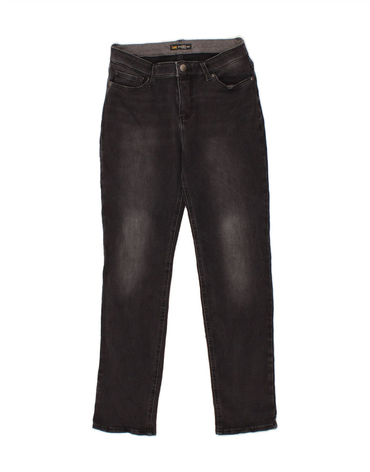 LEE Womens Mid Rise Slim Fit Straight Jeans US 6 Medium W30 L30 Black Vintage Lee and Second-Hand Lee from Messina Hembry 