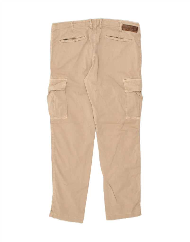 DIAMOND Mens Slim Cargo Trousers W34 L30 Beige | Vintage Diamond | Thrift | Second-Hand Diamond | Used Clothing | Messina Hembry 