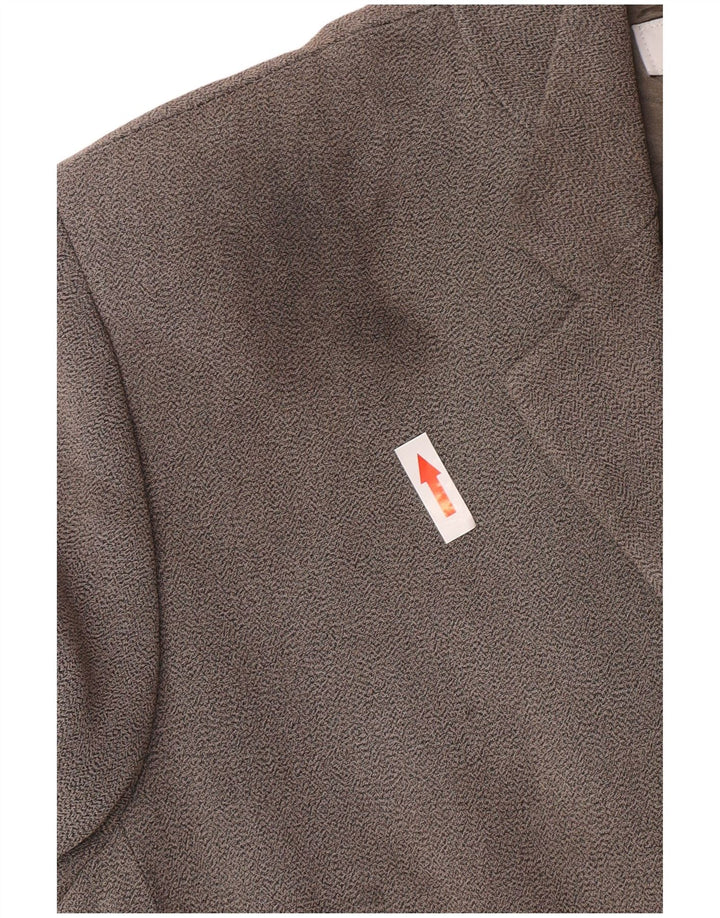 Marella Womens 2 Button Blazer Jacket UK 16 Large Grey Viscose