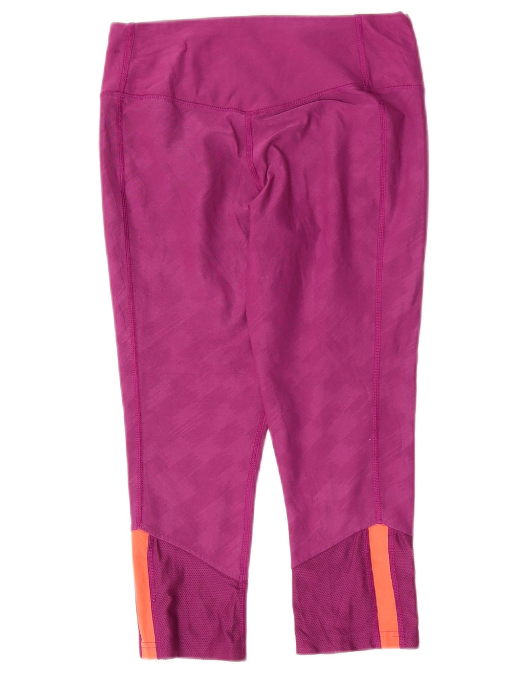 Nike Womens Capri Leggings UK 10 Small Purple Geometric Polyester