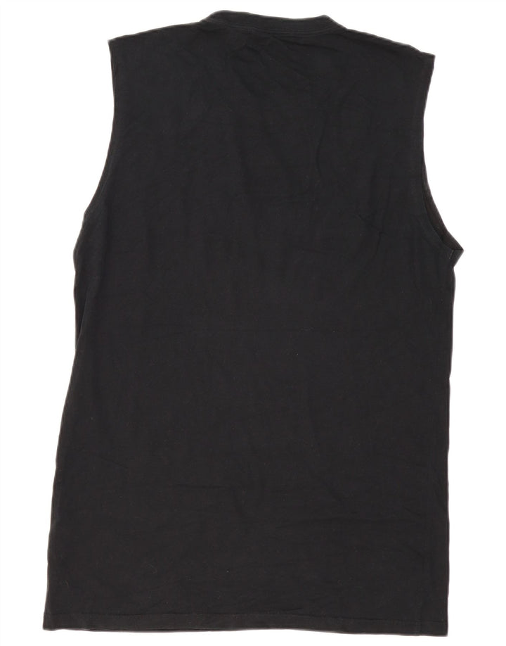 Converse Mens Graphic Vest Top Large Black Cotton