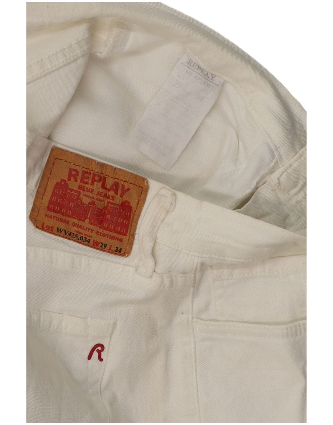 REPLAY Womens Bootcut Jeans W29 L30 White