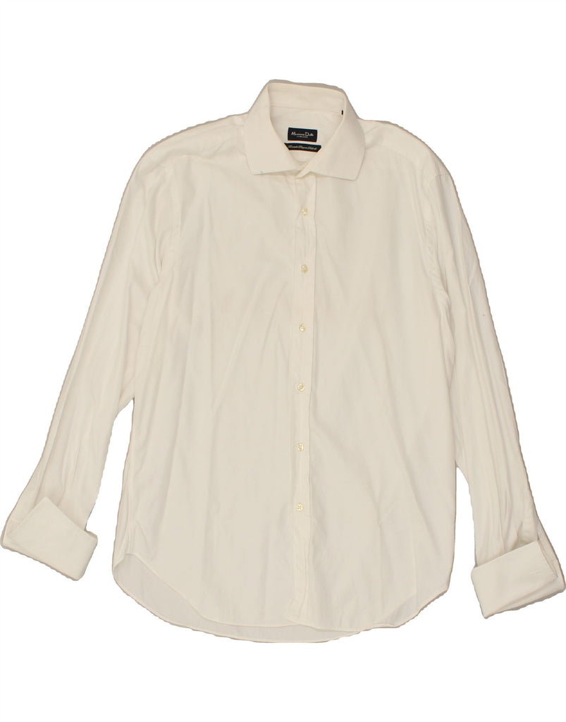 MASSIMO DUTTI Mens Formal Shirt Size 17 43 XL White Cotton | Vintage Massimo Dutti | Thrift | Second-Hand Massimo Dutti | Used Clothing | Messina Hembry 