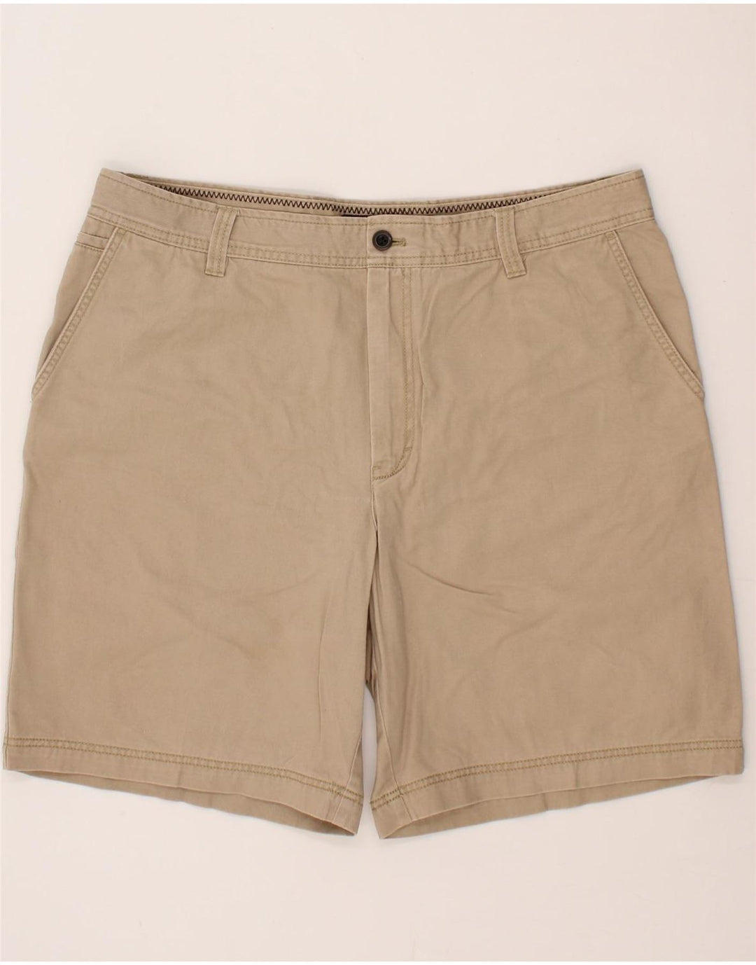 IZOD Mens Chino Shorts W38 XL Beige Cotton Vintage Izod and Second-Hand Izod from Messina Hembry 