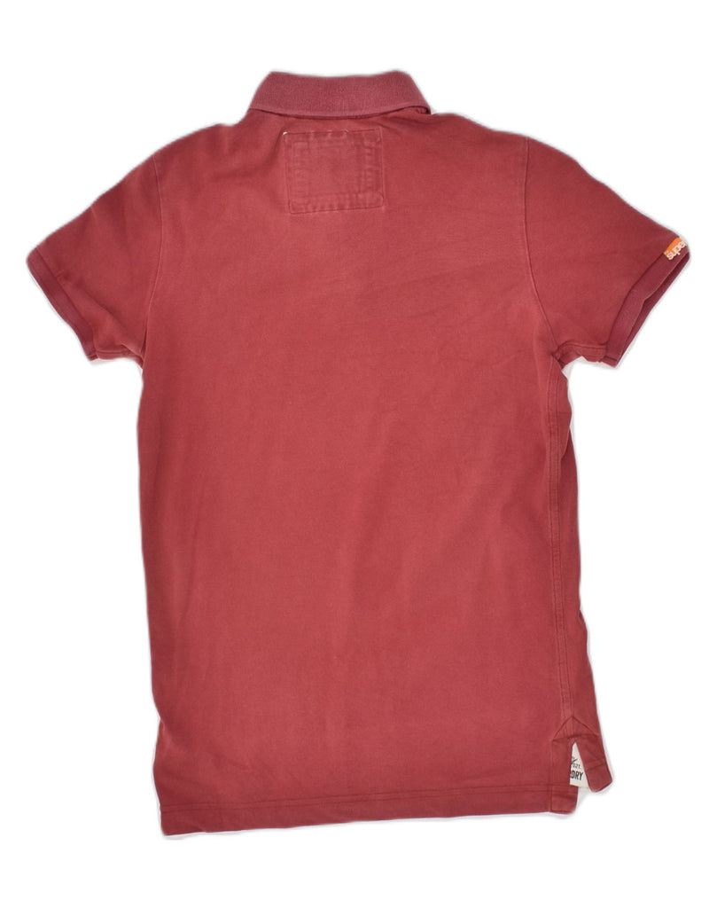 SUPERDRY Mens Polo Shirt Medium Maroon Cotton | Vintage Superdry | Thrift | Second-Hand Superdry | Used Clothing | Messina Hembry 