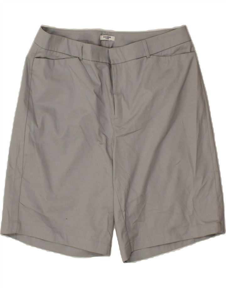 DOCKERS Womens Casual Shorts US 16 2XL W38  Grey Cotton Vintage Dockers and Second-Hand Dockers from Messina Hembry 