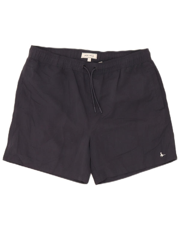 Jack Wills Mens Swimming Shorts XL Navy Blue Polyester