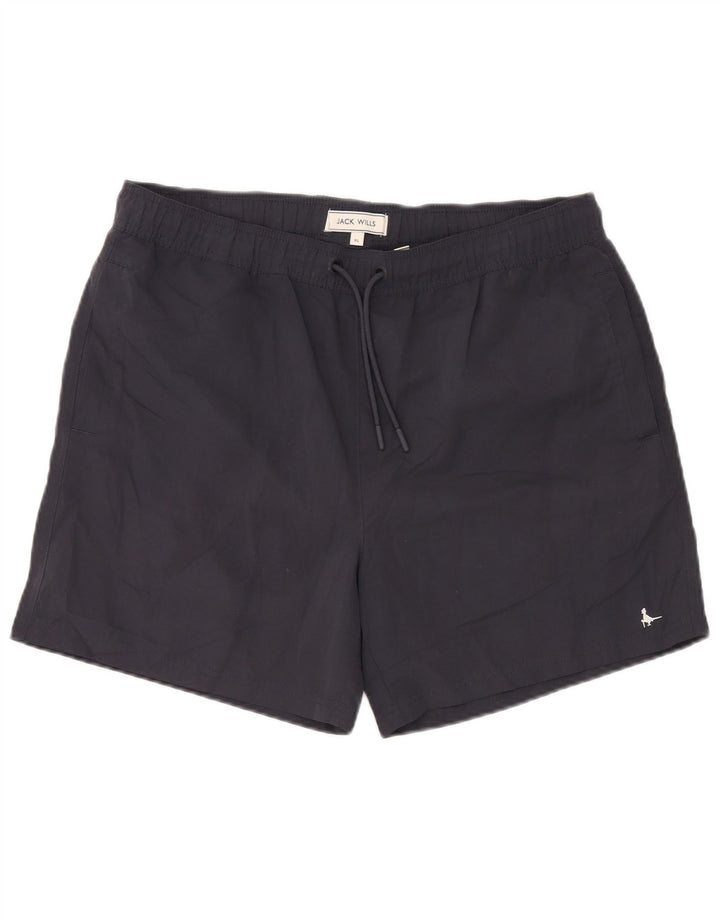 Jack Wills Mens Swimming Shorts XL Navy Blue Polyester