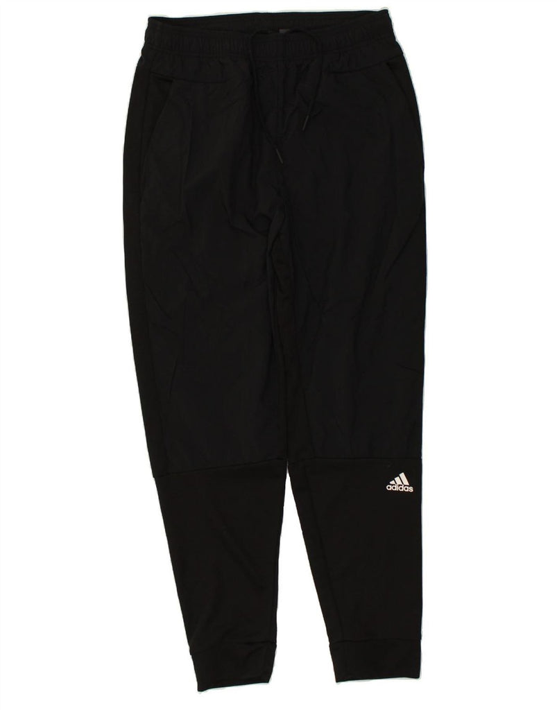 ADIDAS Mens Tracksuit Trousers Joggers Medium Black Polyester | Vintage Adidas | Thrift | Second-Hand Adidas | Used Clothing | Messina Hembry 