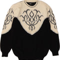 YOUR SIXTH SENSE Womens Crew Neck Jumper Sweater IT 44/46 Large Black Vintage Your Sixth Sense and Second-Hand Your Sixth Sense from Messina Hembry 