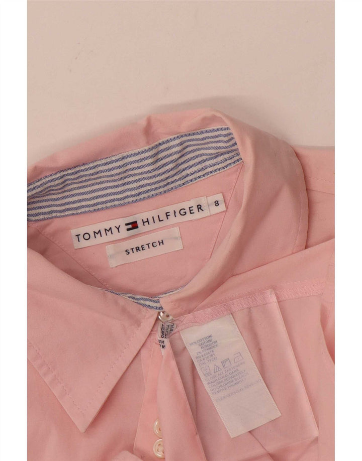 Tommy Hilfiger Womens Shirt US 8 Medium Pink Cotton