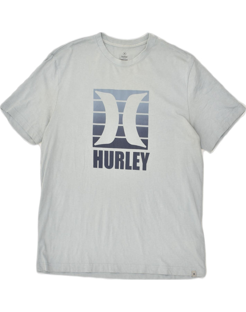 HURLEY Mens Graphic T-Shirt Top Large Grey Cotton | Vintage Hurley | Thrift | Second-Hand Hurley | Used Clothing | Messina Hembry 