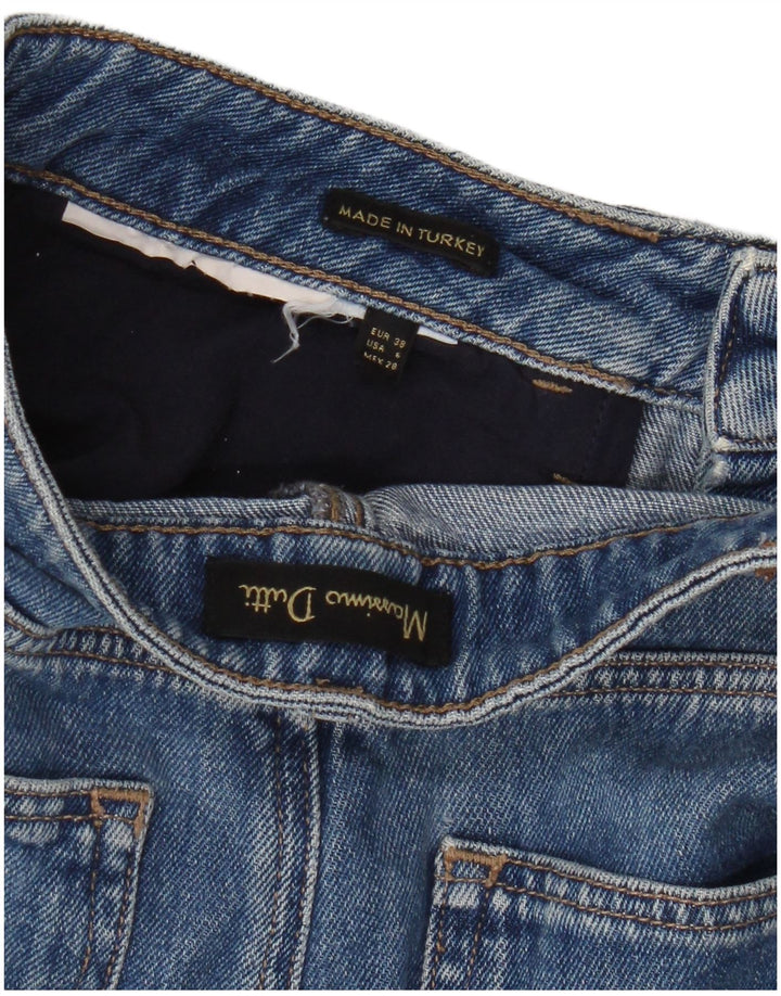 Massimo Dutti Womens Bermuda Denim Shorts EU 38 Small W28  Blue
