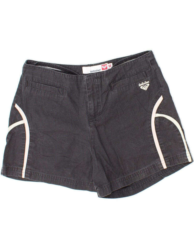 QUIKSILVER Girls Casual Shorts 15-16 Years W28 Black Vintage Quiksilver and Second-Hand Quiksilver from Messina Hembry 