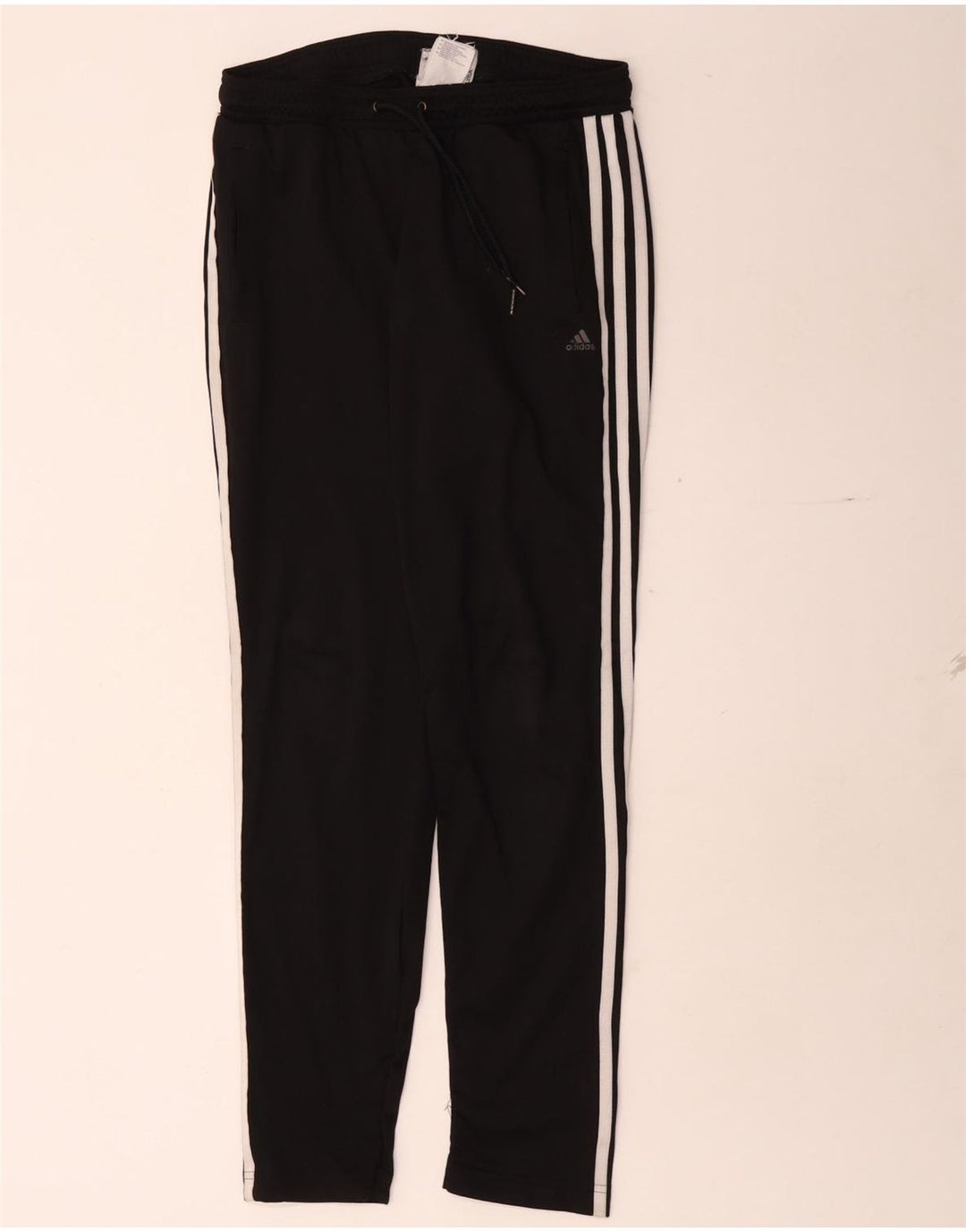 Adidas Womens Climalite Tracksuit Trousers UK 8/10 Small Black Polyester