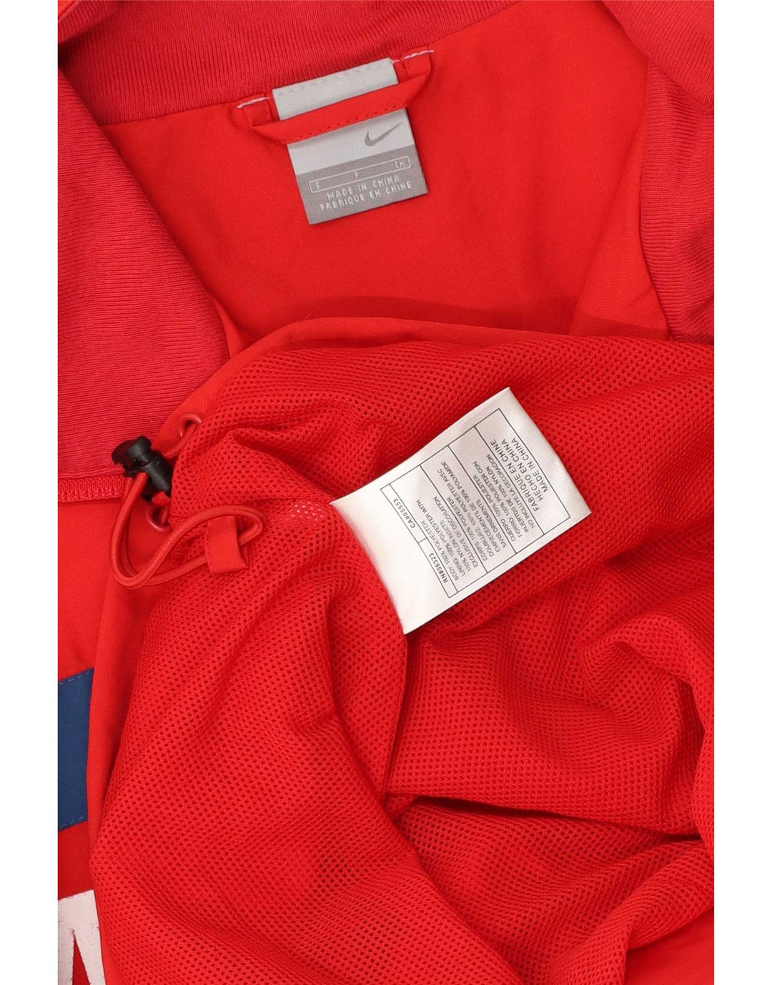 Nike Mens Graphic Rain Jacket UK 36 Small Red Colourblock Polyester