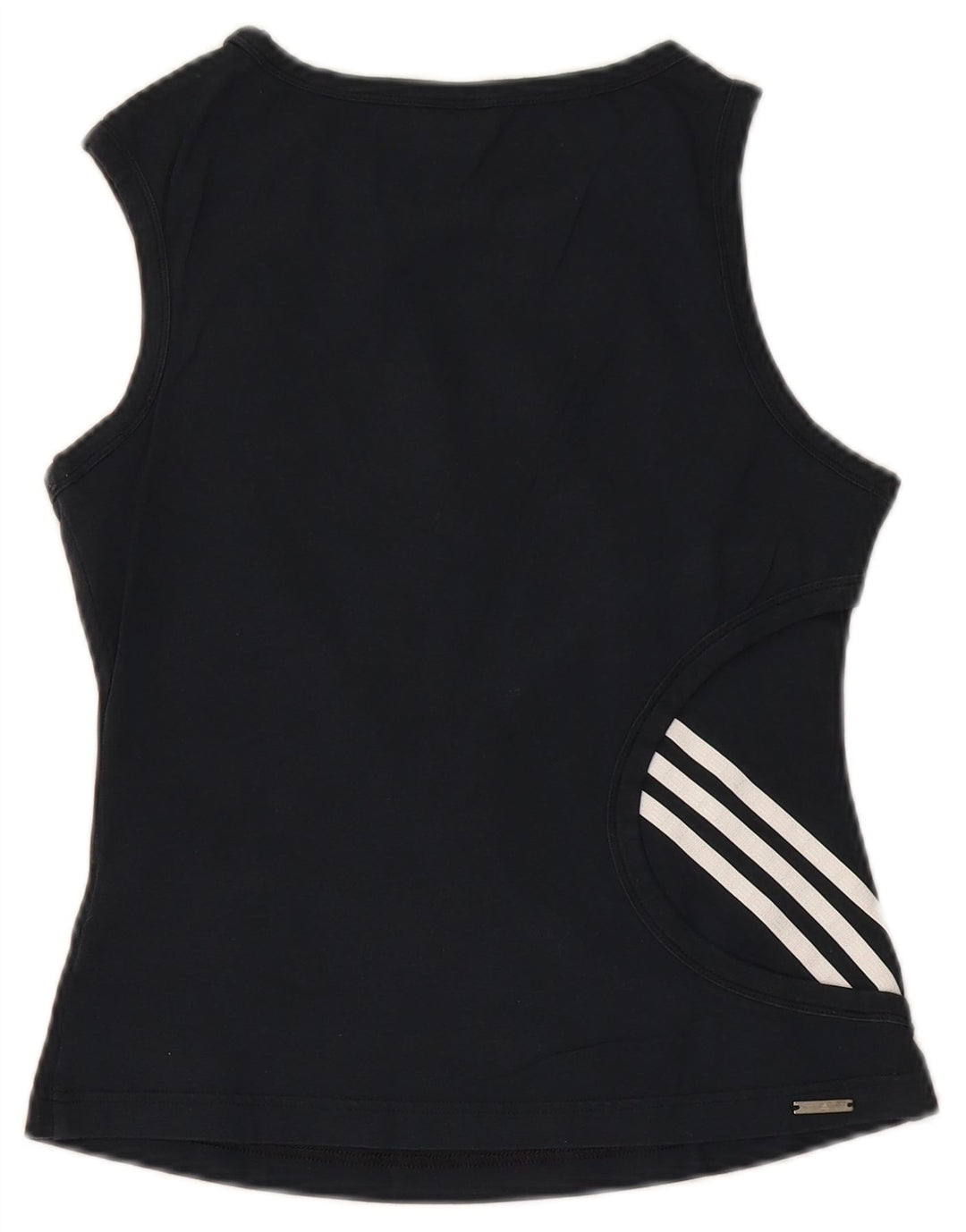 Adidas Womens Vest Top UK 10 Small Black Cotton