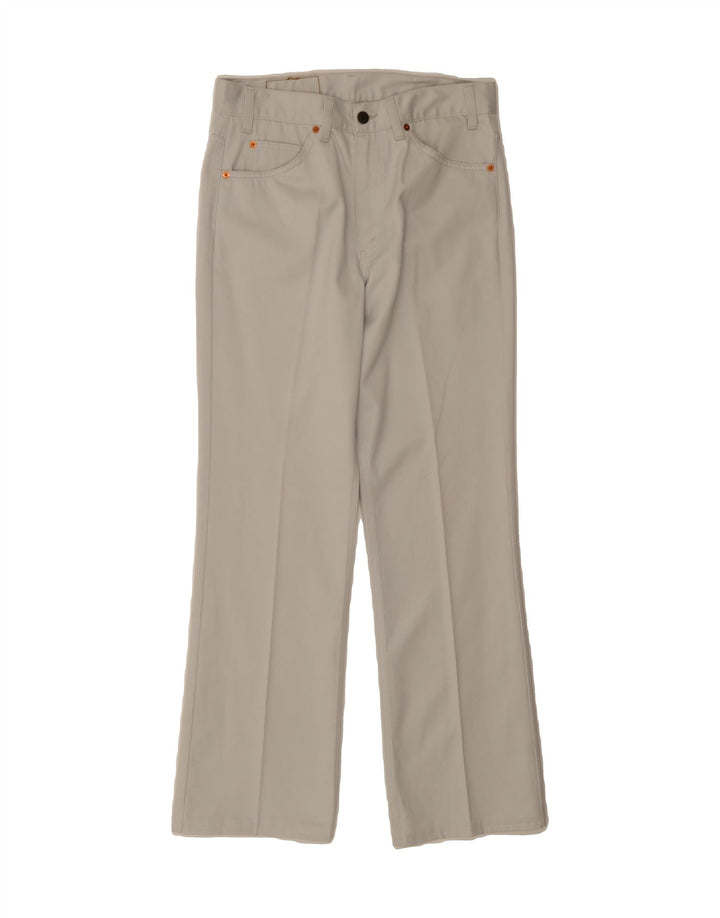 LEVI'S Womens 417 Straight Casual Trousers W32 L31 Off White Cotton Vintage Levi's and Second-Hand Levi's from Messina Hembry 