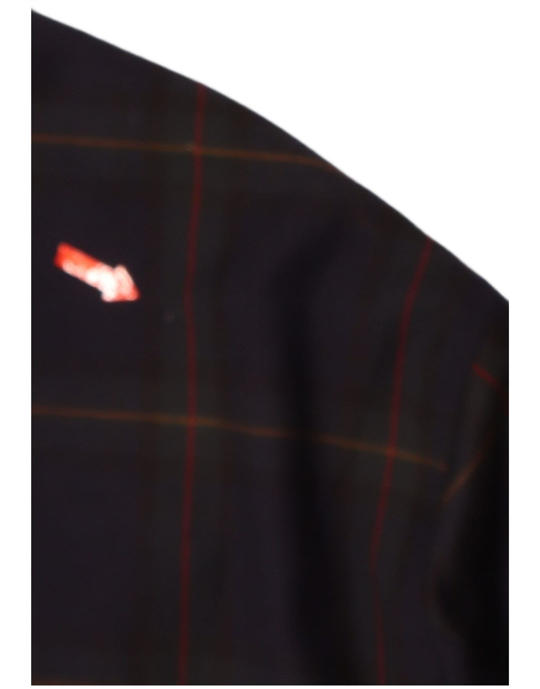 GUTTERIDGE Mens Bomber Jacket EU 54 2XL Navy Blue Check Wool