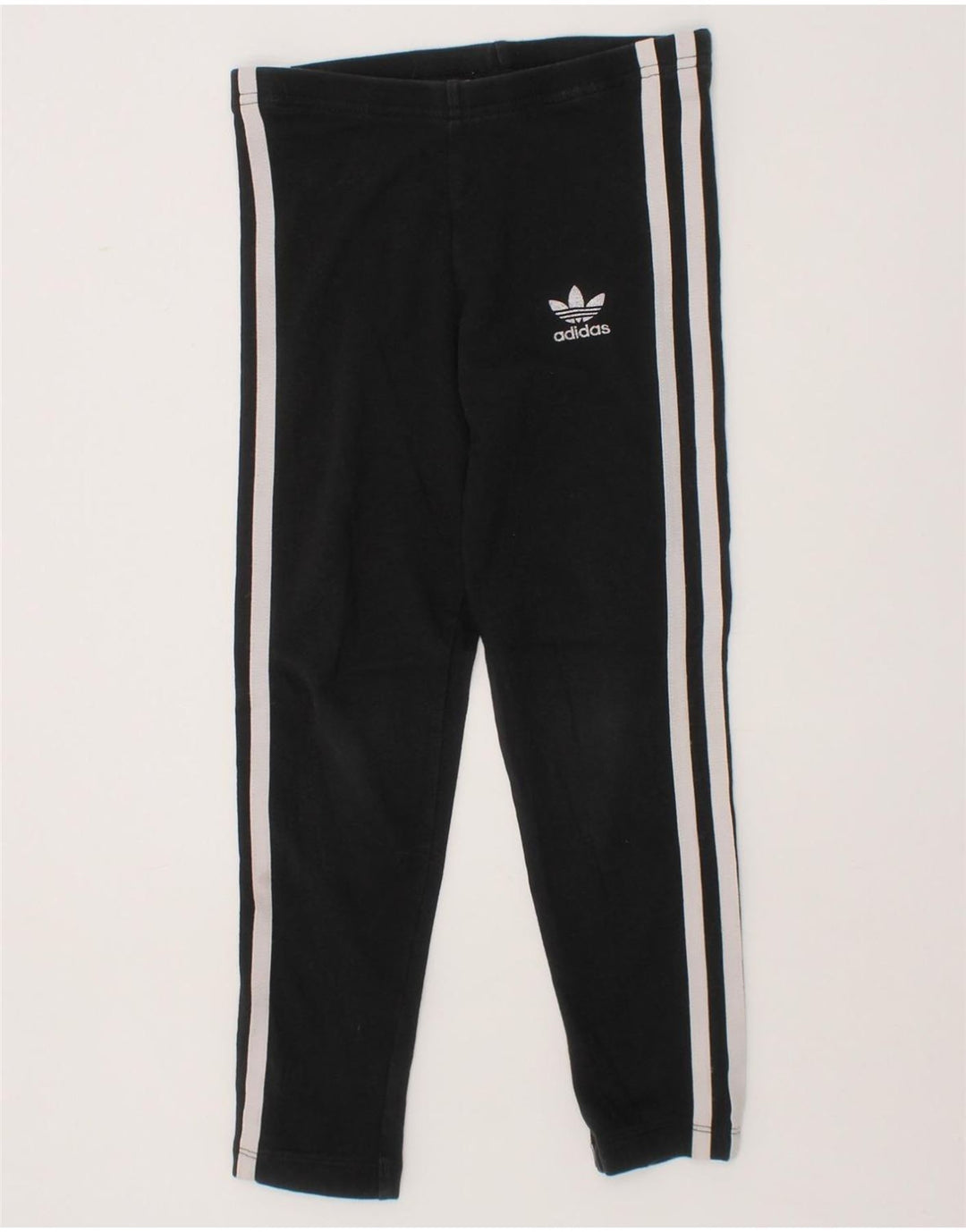 ADIDAS Girls Leggings 5-6 Years  Black Cotton Vintage Adidas and Second-Hand Adidas from Messina Hembry 