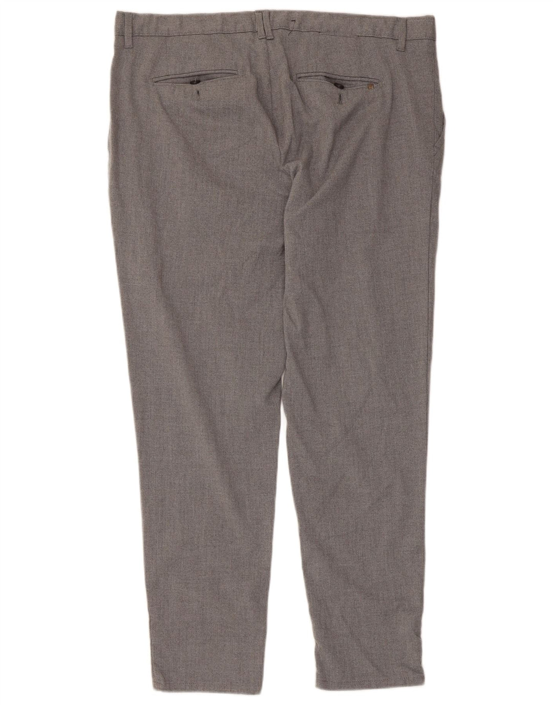 Zara Mens Slim Chino Trousers EU 48 XL W38 L28 Grey Polyester